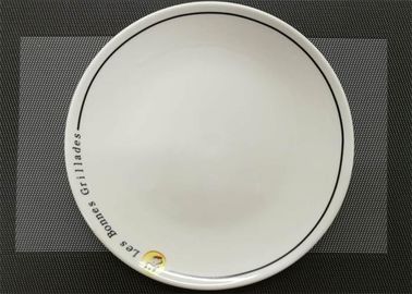 Gốm tròn Plate Với Đồ Chậu rửa Logo Chai Set Dia  25cm Trọng lượng 744g
