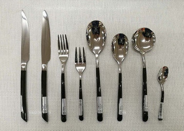 Thép không gỉ Flatware Bộ 13 Pieces Black-Plated Handles Dao Giòn Forks Spoons
