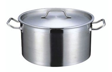 Thép không gỉ Thương Ngắn Gia dụng / Soup Pot 32L Đối với Công nghiệp Dịch vụ ăn uống