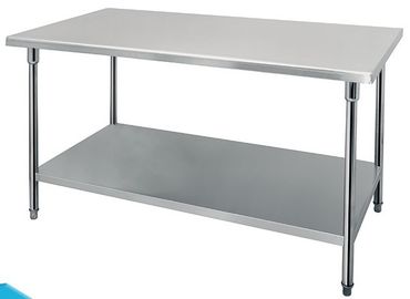 Kitchen Work Table With Under Shelf Stainless Steel Catering Equipment 1000*700*850mm