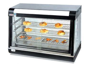 Điện sưởi ấm thực phẩm ấm Showcase Counter-top kính cong bánh mì trưng bày nóng tủ