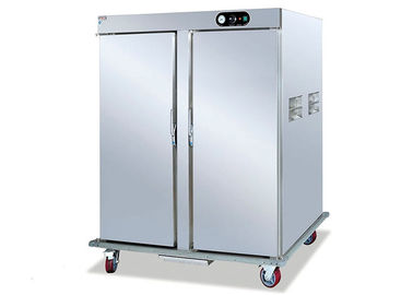 Thép không gỉ hai cửa thực phẩm ấm hơn giỏ hàng thực phẩm di động nhiệt giữ tủ