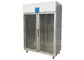 CE phê duyệt cửa kính Reach-in thẳng đứng máy làm lạnh nhập khẩu Embraco nén thương mại tủ lạnh tủ đông