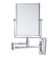 Phòng tắm hình chữ nhật treo tường có thể gập lại Gương trang trí HD Ống kính nhôm hai mặt