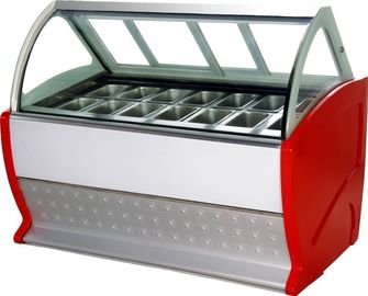 Tiết kiệm năng lượng Ice Cream Thương Tủ lạnh Tủ đông Showcase