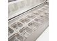 Blue Ray 2 Cửa Tủ Lạnh Sandwich Prep Bảng Với Nắp Kính Quạt Làm Mát / Thương Mại Salad Bar Tủ Lạnh Tủ Đông