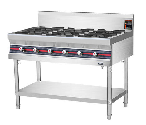 Loại sàn 40KW bếp nấu ăn bằng khí thương mại 4-8 Burner