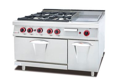Thiết bị nấu ăn kết hợp Thiết bị khí 6 Đốt với lò