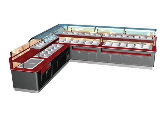 Thiết bị buffet nhà hàng thương mại hình chữ L